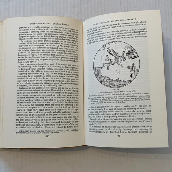 Petrology of the Igneous Rocks HC Book with Dust Jacket 1961 - Picture 14 of 14